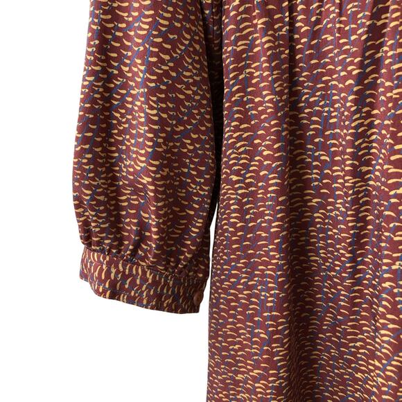 Lightweight collar midi shirt dress - Picture 3 of 4